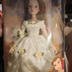 Belle Porcelain Keepsake Doll in Wedding Dress – Brass Key Collectibles Disney